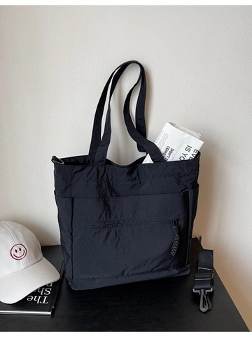 Sac Fourre-Tout en Toile Grande Capacité pour Femmes Décontracté Multi-Poches Sac à Main Bandoulière Réglable pour Travail