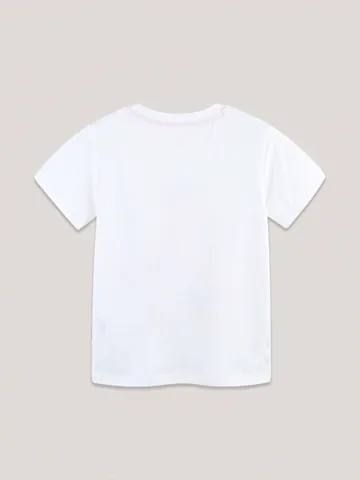 Mädchen Kurzarm T-Shirt 100% Baumwolle Cartoon Gymnastik Muster Rundhals Sommer Lässig Mode Kleinkind Tops