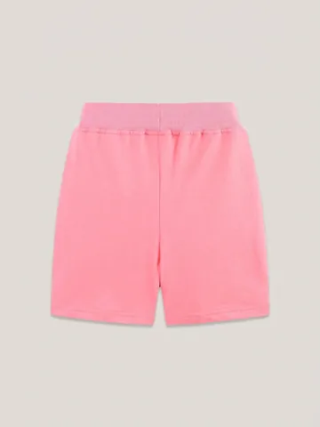 Mädchen Baumwolle Strick Shorts Mit Blumen Stickerei Applikation Lässige Sommer Mittellange Sport Shorts Für Kleinkinder Kinder