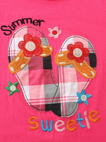 Meisjes Zomer 100% Katoenen Kledingset Geborduurde Vlindermouw Top En Geruite Shorts Tweedelige Outfit Voor Peuters