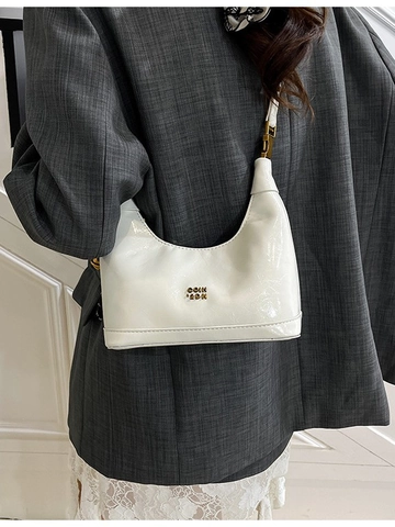 Fashion Women PU Leather Dumpling Bag Chic Hobo Shoulder Bag With Soft Texture Versatile Daily Commute Small Handbag