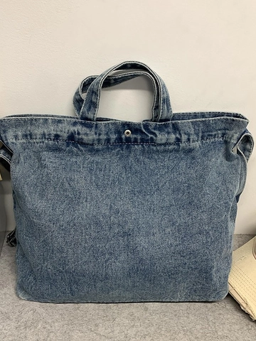 Sac Fourre-tout en Jean pour Femmes Grande Capacité Sac à Épaule Décontracté Sac à Main en Denim Délavé Vintage Sac Hobo Polyvalent