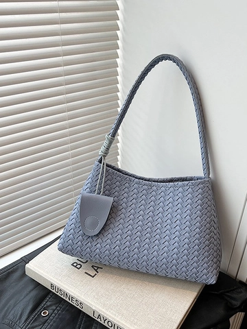 Französisch Nische Gewebte Schultertasche Für Damen Neu Minimalistisch PU Leder Eimertasche Handheld Achselhöhle Tasche Mode Casual Tägliche Umhängetasche