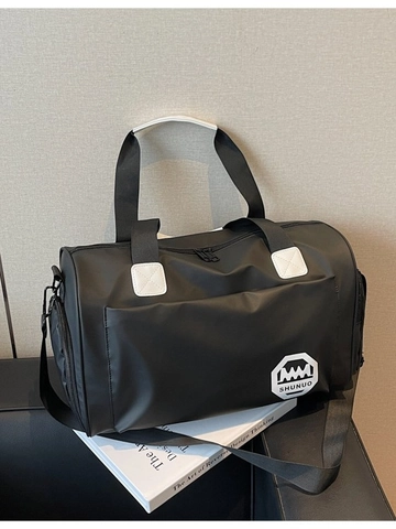 Borsa da Viaggio in Nylon Impermeabile da Donna Grande Capacità Borsa da Palestra Pieghevole Sportiva con Scomparto Scarpe
