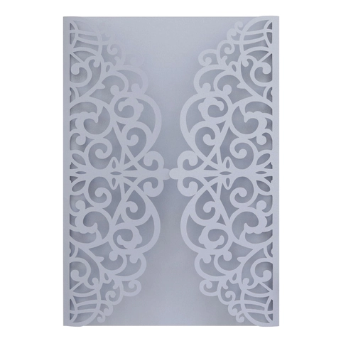 Laser Cut Wedding Invitations Cover Glitter Paper European Hollow Engagement Greeting Cards For Marriage Party Celebration