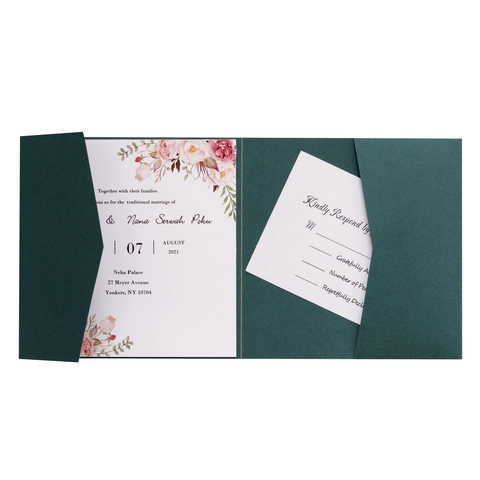 Laserschnitt Schmetterling Hochzeitseinladungen Set Mit Floralem Innenblatt Und Umschlag Europäische Elegante Party Einladungskarten