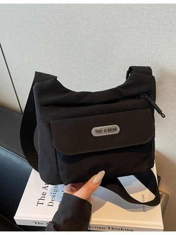 Women Casual Canvas Crossbody Bag Small Square Shoulder Bag With Adjustable Wide Strap Niche Versatile Messenger Bag