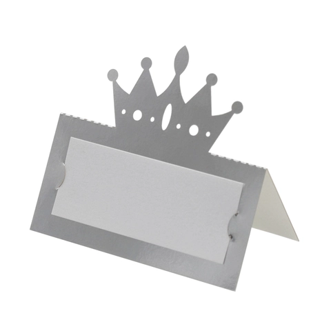 Crown Laser Cut Hollow Place Cards Pearlescent Paper Wedding Name Cards For Banquet Table Decoration Party Supplies Gift