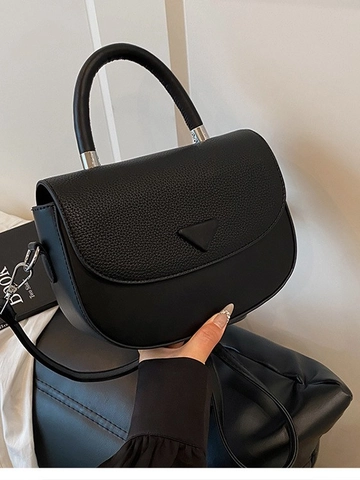 Sac à Bandoulière Vintage en Cuir PU de Luxe Pour Femmes Design Triangle Petit Sac Carré Patchwork Surpiqûres Sac à Main