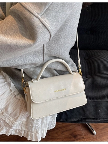 Bolso Cuadrado Pequeño de Cuero PU de Moda para Mujer Color Sólido Vintage Bolso de Hombro Cruzado para Viaje Diario Bolso de Mujer