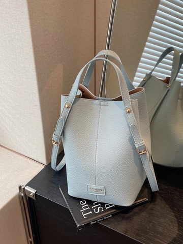 Große Lychee-Narbung PU-Leder Beuteltasche Für Damen Minimalistische Pendler Schultertasche Umhängetasche Mit Verstellbarem Riemen