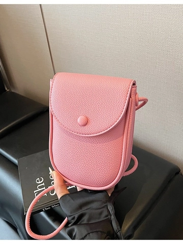 Bolso Bandolera Minimalista de Cuero PU con Patrón de Lichi para Mujer Bolso de Hombro Cuadrado Pequeño para Uso Diario Color Sólido