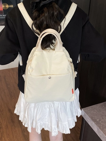 Lightweight Multi-Functional Backpack For Women Durable Polyester Travel Student Chest Bag Handheld Casual Commuting Mini Daypack
