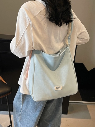 Women Large Capacity PU Leather Tote Bag Casual Pleated Handle Hobo Shoulder Bag Commuter Crossbody Bag For College Students