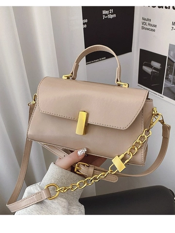 Women's Premium PU Small Square Bag 2026 New Fashion Crossbody Bag Minimalist Versatile Casual Handbag Shoulder Bag With Chain Strap