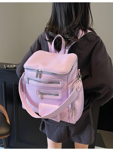 Women Fashion Small Fragrance Backpack Large Capacity PU Leather Multi-Pocket Travel Bag Chic Casual School Shoulder Bag