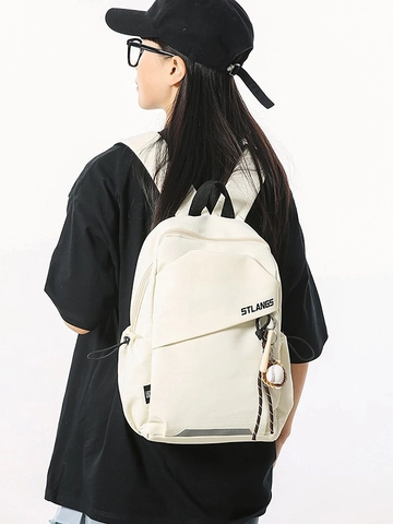Waterproof Nylon Casual Backpack For Men Women Lightweight Outdoor Sport Chest Bag Small Daypack With Baseball Pendant