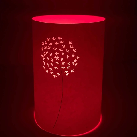 Laser Cut Paper Lampshade Dandelion Pattern Cylindrical Candle Sleeve For LED Tea Light Wedding Party Home Decoration