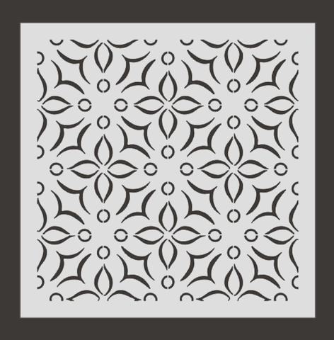 Stencil in Plastica Riutilizzabili con Fiori Geometrici per Pittura Fai da Te Mandala Modello Traforato per Decorazione Pareti