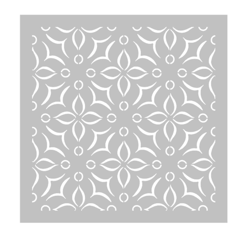 Stencil in Plastica Riutilizzabili con Fiori Geometrici per Pittura Fai da Te Mandala Modello Traforato per Decorazione Pareti