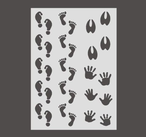Stencil in PET per Pittura Cava di Natale per Scrapbooking Fai-da-Te Modello di Pittura per Pareti di Pietra e Mobili per Artigianato