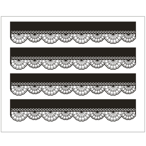 Bordo per Lavagna in Carta Taglio Laser Finitura in Pizzo Festonato per Decorazione di Feste in Classe Bordo Decorativo per Bacheca Traforata