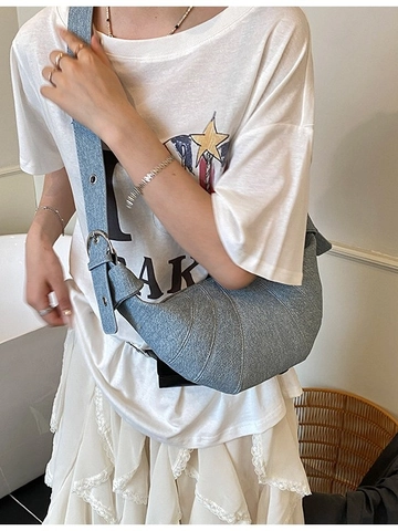 Damen PU Umhängetasche Große Kapazität Gesteppte Crescent Dumpling Tasche Mit Verstellbarem Riemen Casual Commuter Tasche