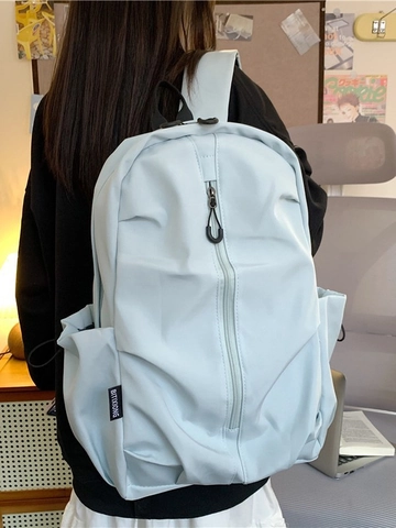 Mode Nylon Rugzak Voor Vrouwen Grote Capaciteit Lichtgewicht Reistas Minimalistische Schooltas Voor Studenten Casual Daypack