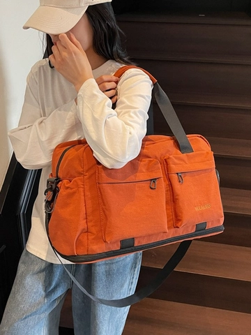 Lightweight Large Capacity Travel Bag For Women Wet Dry Separation Handbag Sport Fitness Duffel Bag Casual Luggage Bag Multi-Pocket