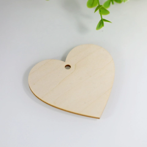 Natural Basswood Heart Round Wooden Tags With Jute Rope For DIY Crafts Wedding Party Christmas Decor Rustic Gift Labels