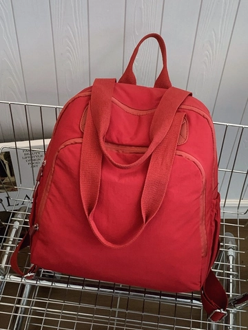 Mochila de Moda para Mujer de Gran Capacidad Informal para Conmutar de Tela Bolso de Hombro Multiusos de Viaje con Asa