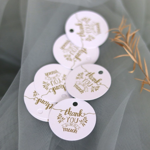 Runde Herz Papier Danke Geschenkanhänger Mit Loch Für Hochzeit Party Süßigkeiten Box Dekoration Bronzieren Etiketten Papier Anhänger