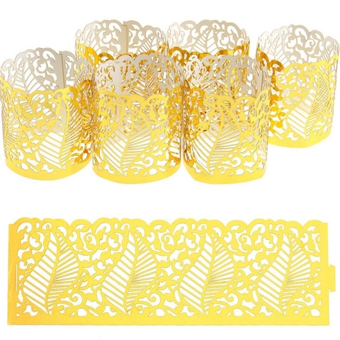 Portacandele in Carta Traforata a Taglio Laser Paralume Decorativo per Candele per Matrimonio Festa di Compleanno