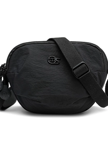 Korean Style Women Canvas Saddle Bag Fashion Casual Lightweight Crossbody Shoulder Bag With Adjustable Strap Solid Color