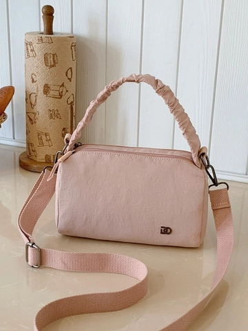 Ruched Handle Nylon Cloth Crossbody Bag Fashion Pillow Bag With Adjustable Strap For Women Daily Casual Shoulder Handbag