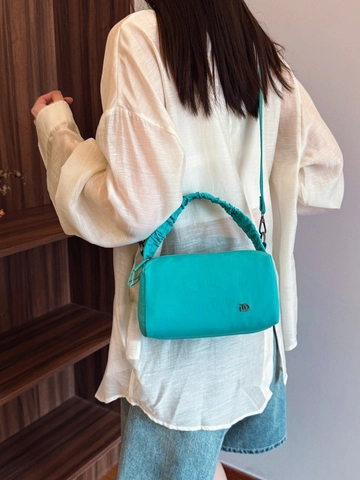 Ruched Handle Nylon Cloth Crossbody Bag Fashion Pillow Bag With Adjustable Strap For Women Daily Casual Shoulder Handbag