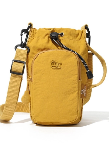 Damen Segeltuch Umhängetasche Mode Kordelzug Handytasche Outdoor Lässig Schultertasche Mit Verstellbarem Riemen
