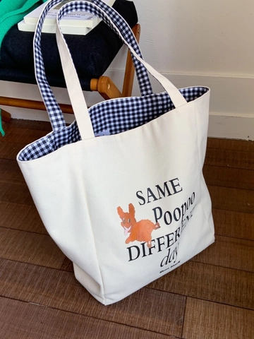 Sac Cabas en Toile de Grande Capacité Décontracté Imprimé Dessin Animé Sac à Épaule Avec Doublure Vichy pour Femmes École