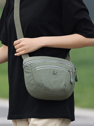 Bolso Bandolera de Lona para Mujer Moda Casual Color Sólido Bolso de Silla Con Correa Ajustable Gran Capacidad