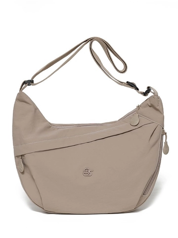 Large Capacity Canvas Crossbody Dumpling Bag For Women Minimalist Commuter Shoulder Bag Solid Color Casual Hobo Purse Bag
