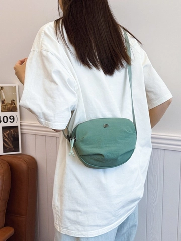 Niche Design Nylon Crossbody Bag For Women Fashion Lightweight Multi-Layer Zipper Fabric Shoulder Bag Adjustable Strap Casual Daily Small Square Travel Bag