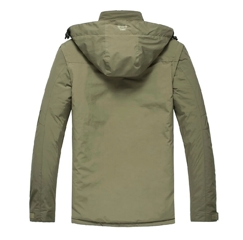 Herren Outdoor Taktische Jacke Fleece Gefüttert Abnehmbare Ärmel Mit Kapuze Mehrfachtaschen Cargo Weste Winddicht Wintermantel