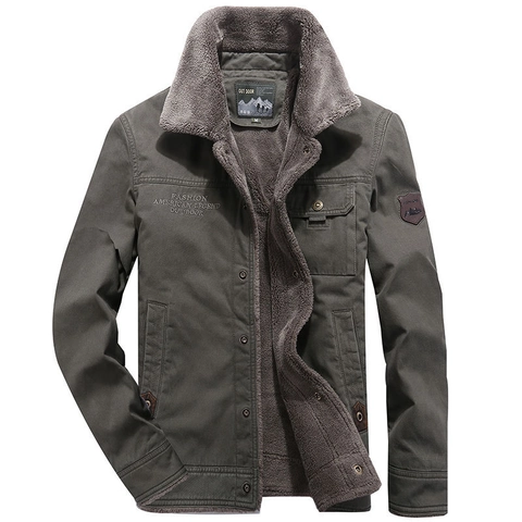 Giacca Imbottita in Cotone Foderata in Pile Invernale da Uomo Calda e Spessa Collo in Lana di Agnello Cappotto Casual da Lavoro All'aperto