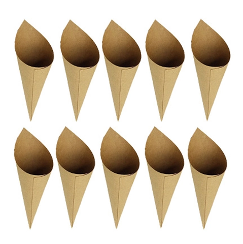 Wedding Confetti Cones Kraft Paper Petal Cones For Marriage Party DIY Lace Flower Cones Holders Wedding Decoration Supplies