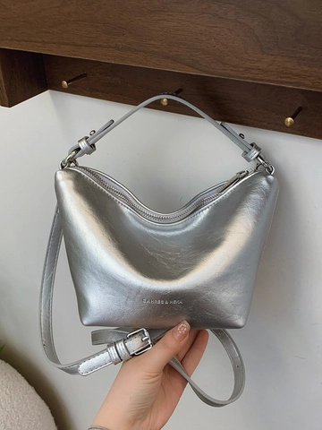 Women Vintage PU Leather Shoulder Bag High-End Simple Crossbody Hobo Bag Niche Dumpling Bag With Adjustable Strap For Ladies