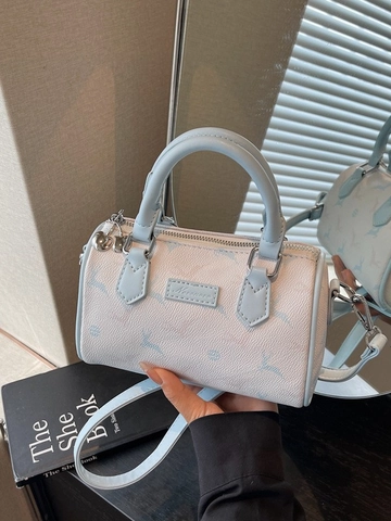 Sac Oreiller Boston Mode pour Femmes en Cuir PU Premium Imprimé Cerf Sac à Main Bandoulière pour le Quotidien
