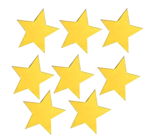 Gold Star Paper Confetti Laser Cut Double Sided Reflective Pentagram Decorative Scraps For Wedding Birthday Party Table Scatter DIY Crafts
