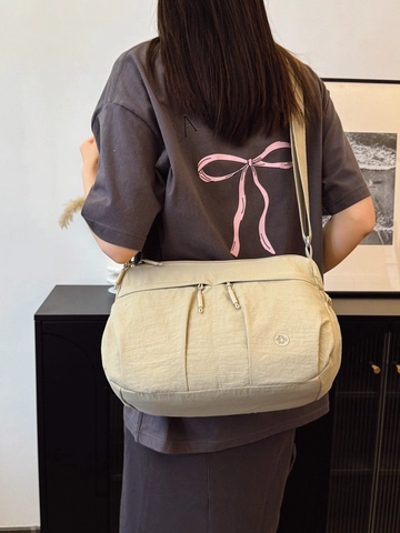 Leichte Nylon Plissee Umhängetasche Für Damen Multi-Tasche Schultertasche Casual Große Kapazität Reise Messenger Bag