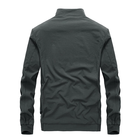 Coupe-vent Décontracté pour Hommes à Séchage Rapide Col Montant Extensible Quatre Sens Veste Ample Grande Taille Imprimé Lettres