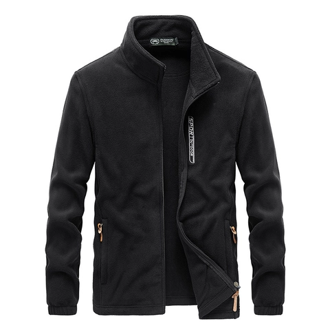 Herren Outdoor Fleecejacke Warm Stehkragen Full Zipper Mantel Lässig Polarfleece Oberbekleidung Für Herbst Winter Wanderjacke